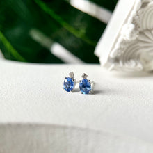 將圖片載入圖庫檢視器 Pastel Blue Sapphire Earring
