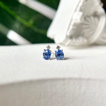 將圖片載入圖庫檢視器 Pastel Blue Sapphire Earring
