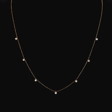 將圖片載入圖庫檢視器 18K Yellow Gold Diamond necklave
