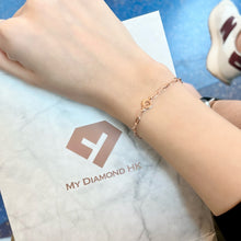 將圖片載入圖庫檢視器 18K Rose Gold LOGO bracelet
